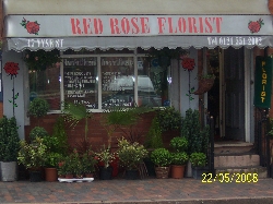 Image of Red Rose Florist shop front