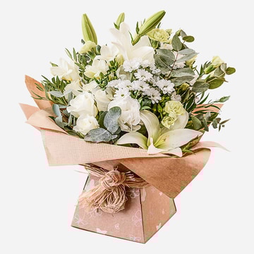 evelyn-white-and-cream-hand-tied-bouquet-in-gift-bag-1